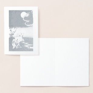 RELIEVE METALIZADO RABBIT CON TARJETA DE REUNIÓN D