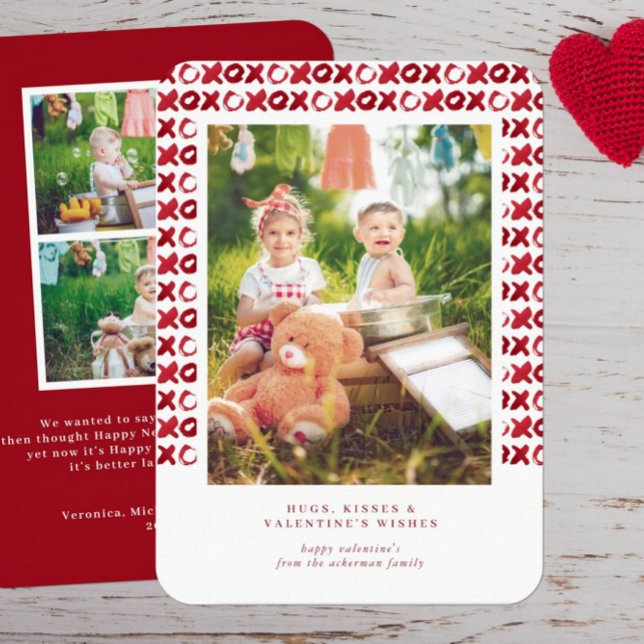 Relieve metalizado rojo | Tarjeta fotográfica de l (Subido por el creador)