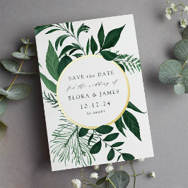 Relieve metalizado silvestre Guardar la tarjeta de