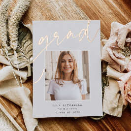 Relieve metalizado subyacente | Invitación de grad