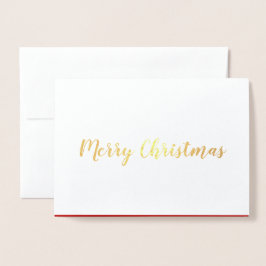 Relieve Metalizado Tarjeta de felicitación de Navidad con lámina de a