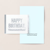 Tarjeta "FELIZ CUMPLEAÑOS" con angustia
