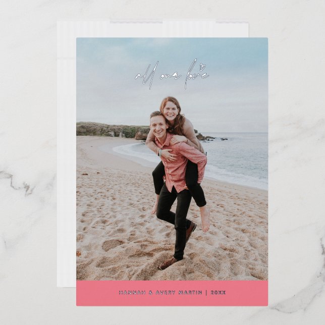 Relieve metalizado Toda Nuestra Tarjeta El día de  (Sobre)