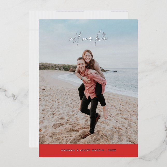 Relieve metalizado Toda Nuestra Tarjeta El día de  (Sobre)