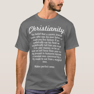 Religión Cristiana Camiseta atea agnóstica