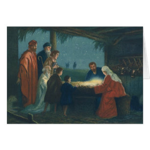 Religión vintage, adoración de los pastores