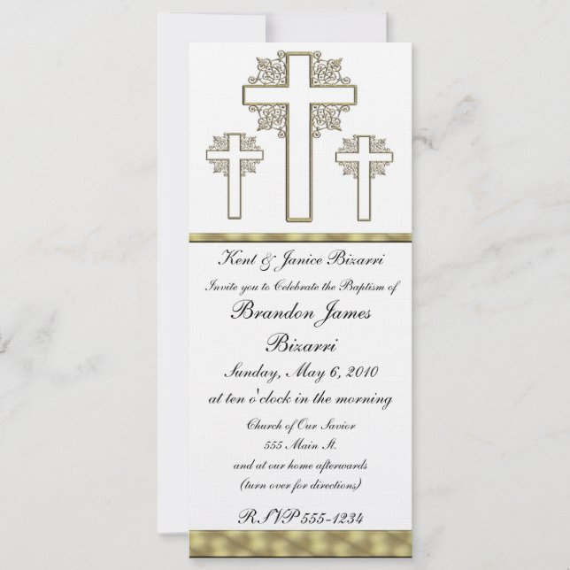 Religioso, bautismo, Invitación de confirmación (Anverso)