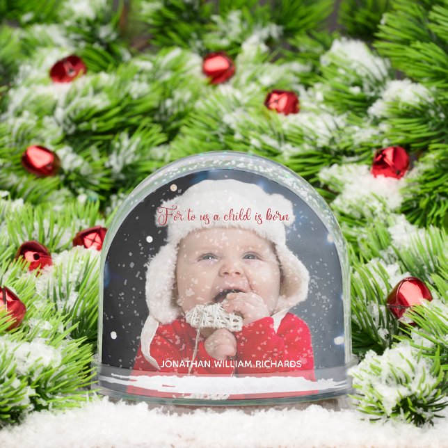 Religious Christmas Baby Photo Bible Verse (Navidad)