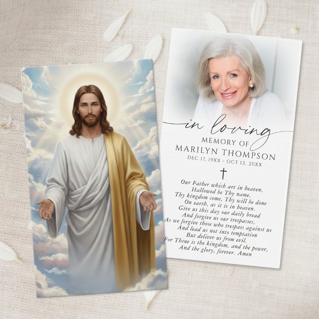 Religious Jesus The Lord's Prayer Card (Subido por el creador)