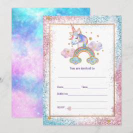 Rellenar invitación de Unicornio