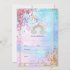 Rellenar invitación de Unicornio