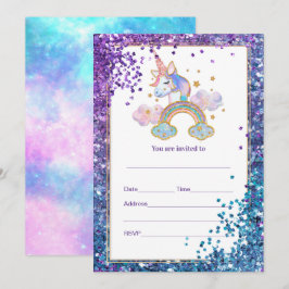 Rellenar invitación de unicornio