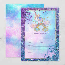 Rellenar invitación de Unicornio