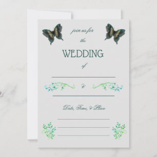 Rellenar la invitación a la boda en blanco
