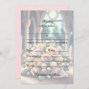 Rellenar La Invitación De Boda Floral En Blanco