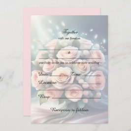 Rellenar La Invitación De Boda Floral En Blanco