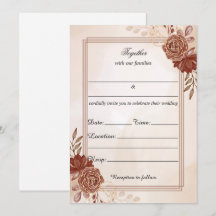 Rellenar La Invitación De Boda Floral En Blanco