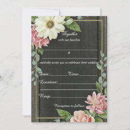 Rellenar La Invitación De Boda Rústica Floral En B