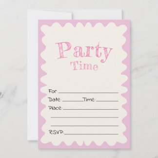Rellenar La Invitación De Cumpleaños En Blanco