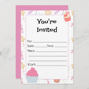 Rellenar La Invitación De Cumpleaños En Blanco