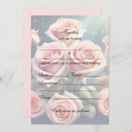 Rellenar La Invitación Floral Boda En Blanco