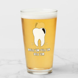 Rellenen la Copa EM Dentist Pint Glass