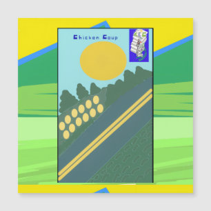 Relleno de calcetín de gallinero Tarjeta magnética