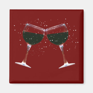 Relleno divertido, imán de lentes de vino para tos