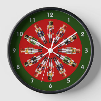 Reloj 12 soldados de juguetes nucracker festivos