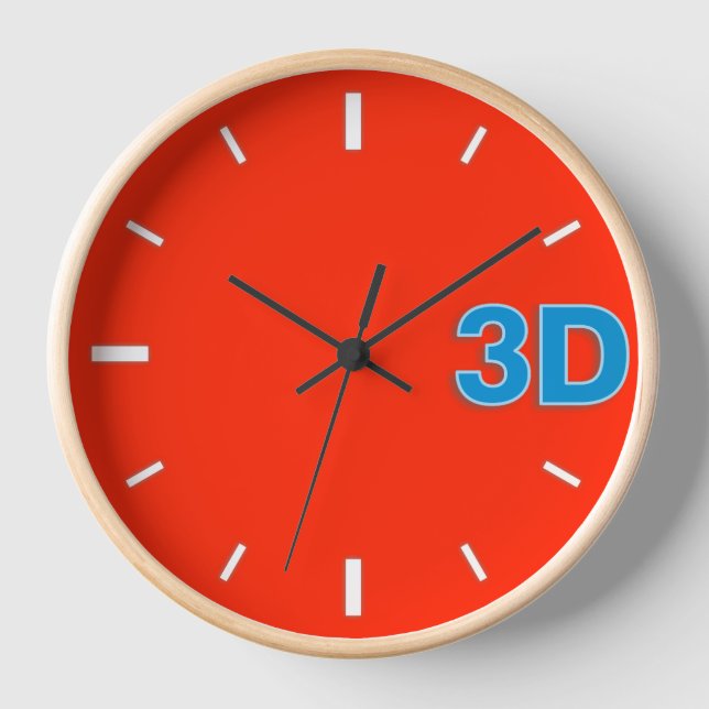 Reloj 3D O'Clock 2. (Anverso)