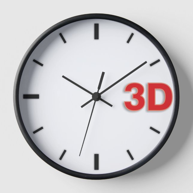 Reloj 3D O'Clock 2-Rd. (Anverso)
