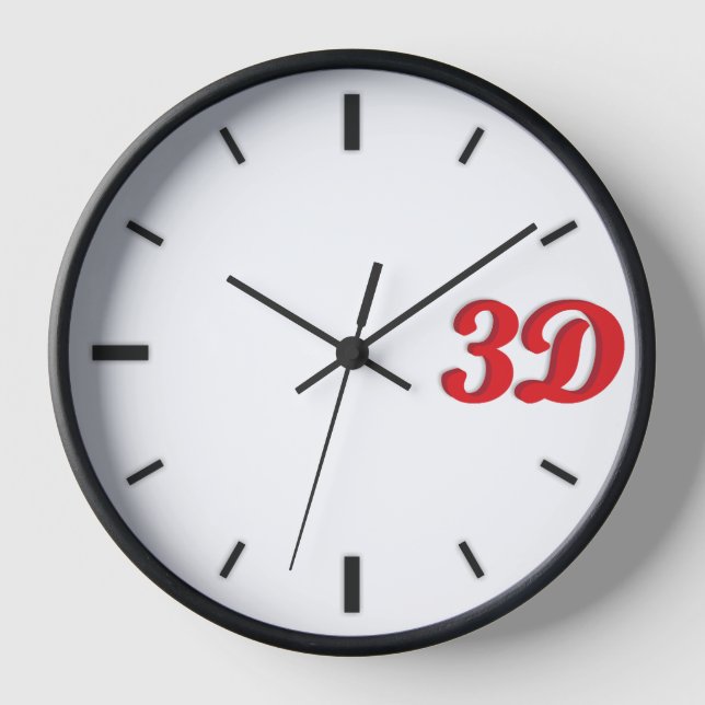 Reloj 3D O'Clock C1. (Anverso)
