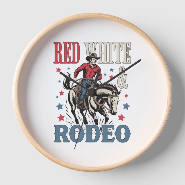 Reloj 4 de julio Rodeo Cowboy (Anverso)