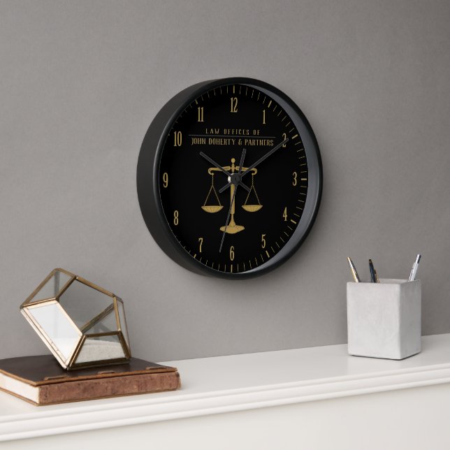 Reloj Abogado de oro en derecho | Oficina de Derecho (Oficina)