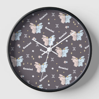 Reloj Abrazo de conejillos gemelos - Constelación de zod