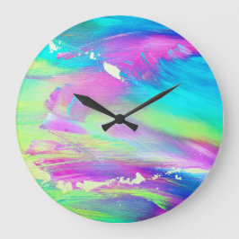 Reloj abstracto de la pintura