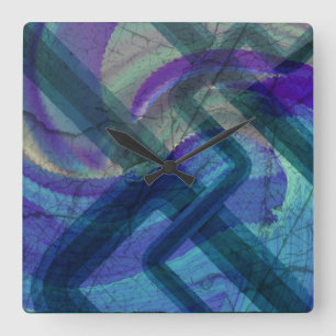 Reloj abstracto del paisaje industrial