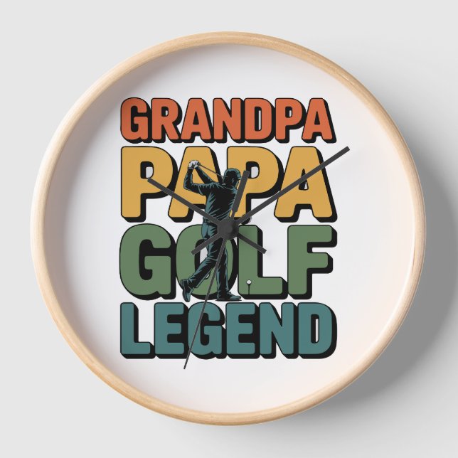 Reloj Abuelo abuelo de la leyenda del golf (Anverso)