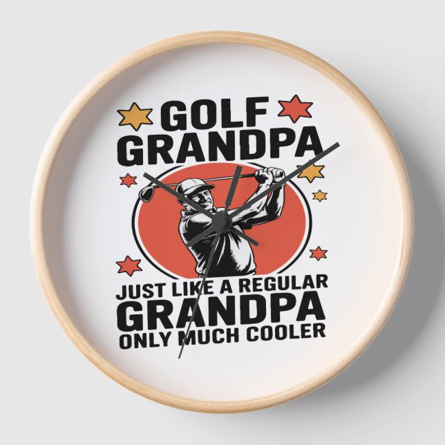 Reloj Abuelo de golf igual que un abuelo normal (Anverso)
