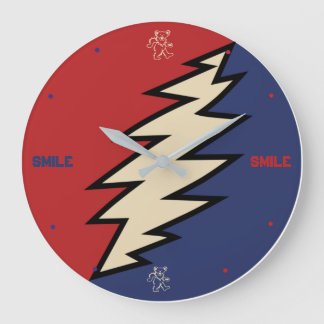 Reloj acrílico de la pared que adora la paz 