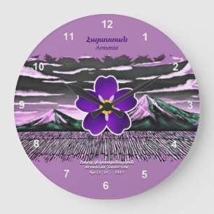 Reloj acrílico del genocidio armenio