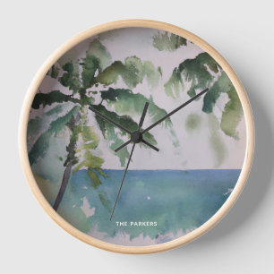 Reloj Acuarela hawaiana de Aloha