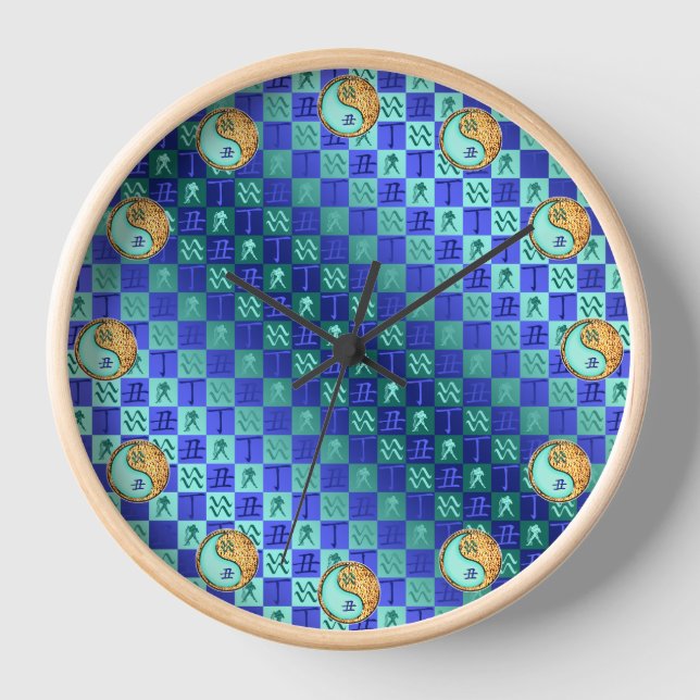 Reloj Acuario & Buey de Fuego (Anverso)