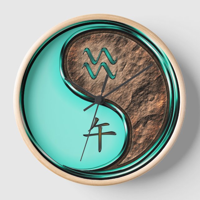 Reloj Acuario & Caballo de Tierra (Anverso)