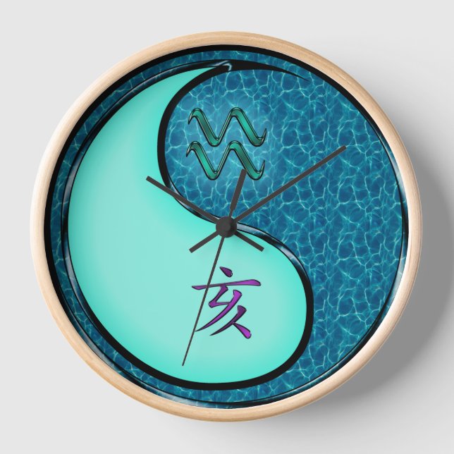 Reloj Acuario & Cerdo de Agua (Anverso)
