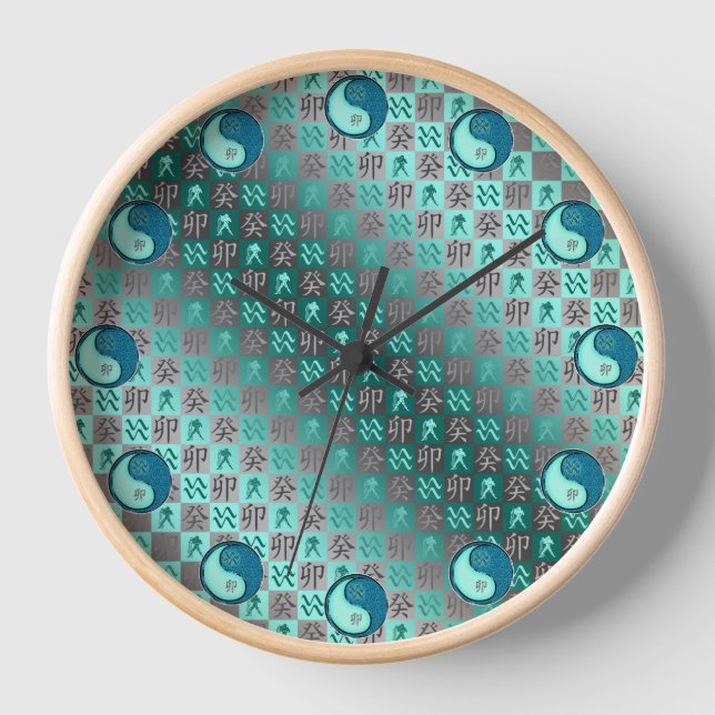 Reloj Acuario & Conejo de Agua (Anverso)