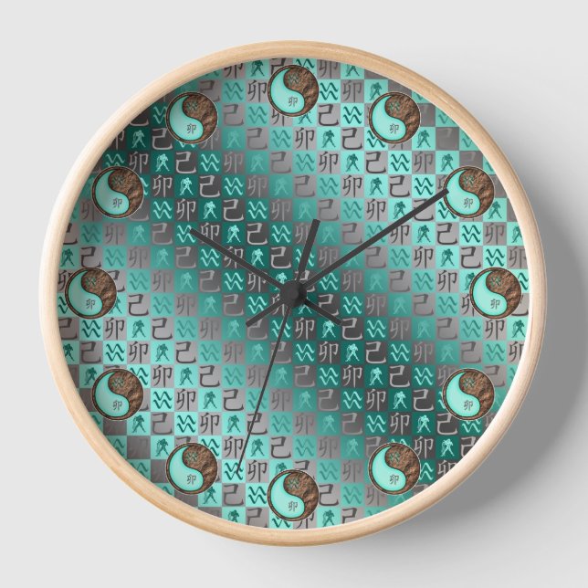Reloj Acuario & Conejo de Tierra (Anverso)
