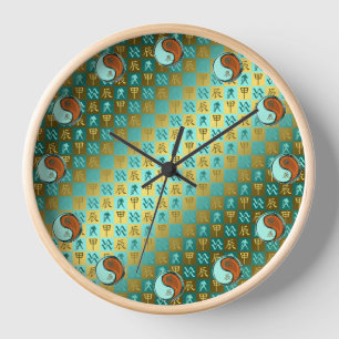Reloj Acuario & Dragón de Madera