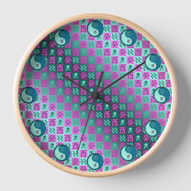 Reloj Acuario & Gallo de Agua (Anverso)