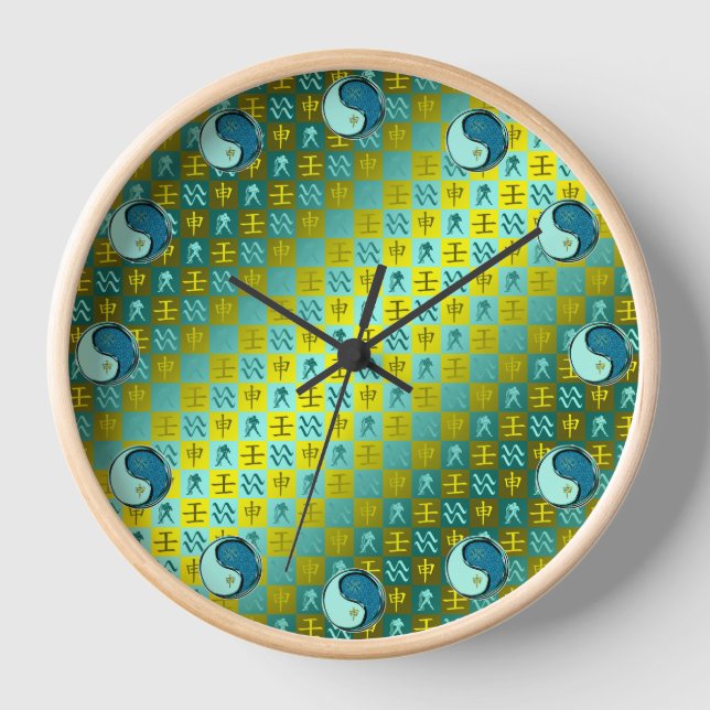 Reloj Acuario & Mono de Agua (Anverso)